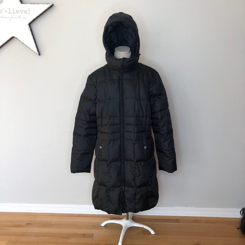 Eddie Bauer Goose Down hooded jacket coat XXL